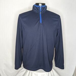 Starter Men's 1/4 Zip Pullover Sweater Blue XL Vintage